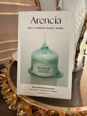 ARENCIA Holy Hyssop Sheet Mask, 5 Pack